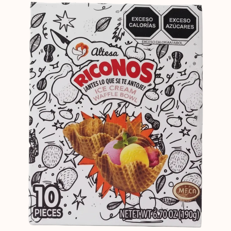 CANASTA WAFFLE PARA HELADO ALTESA c/10 pz