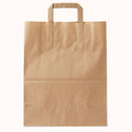 BOLSA c/ASA DE PAPEL KRAFT IMPERMEABLE BIO c/100 pz