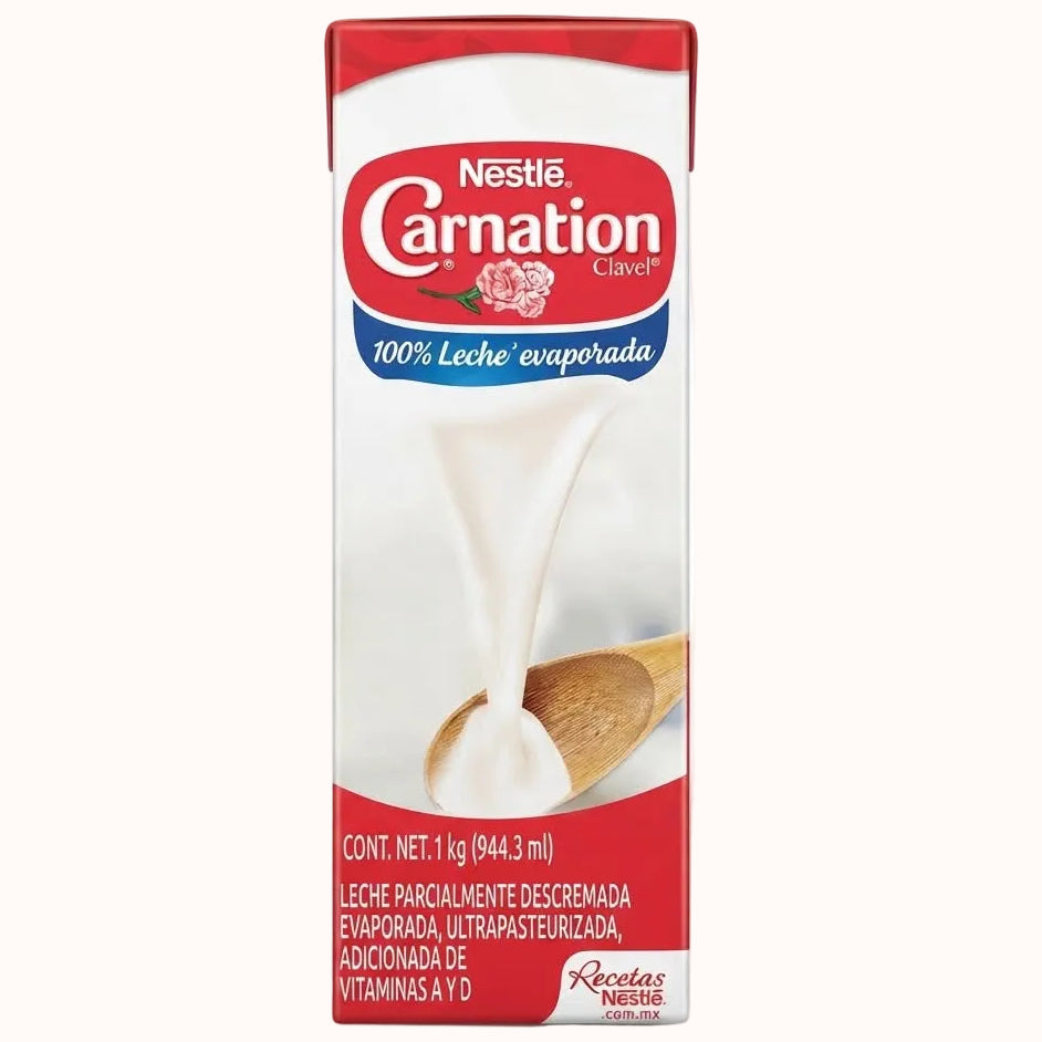 LECHE EVAPORADA CARNATION CLAVEL c/4 pz de 1 L