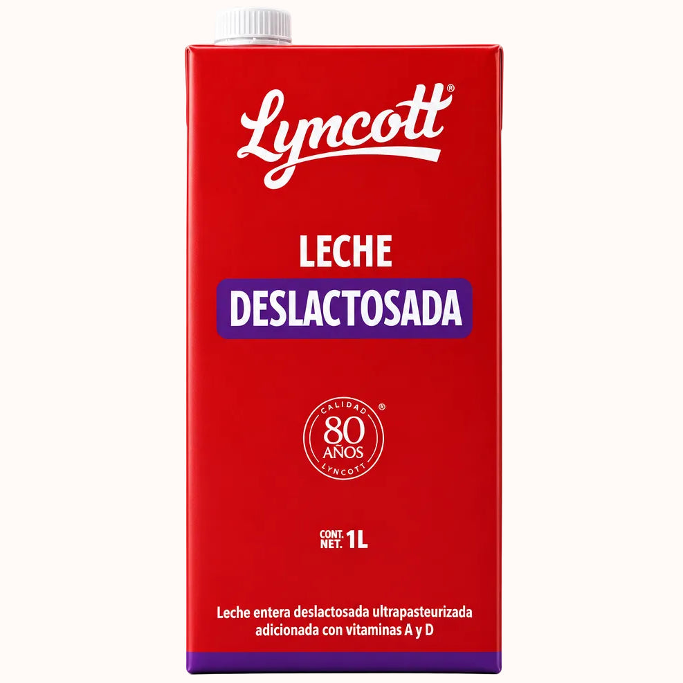 LECHE DESLACTOSADA LYNCOTT c/12 pz