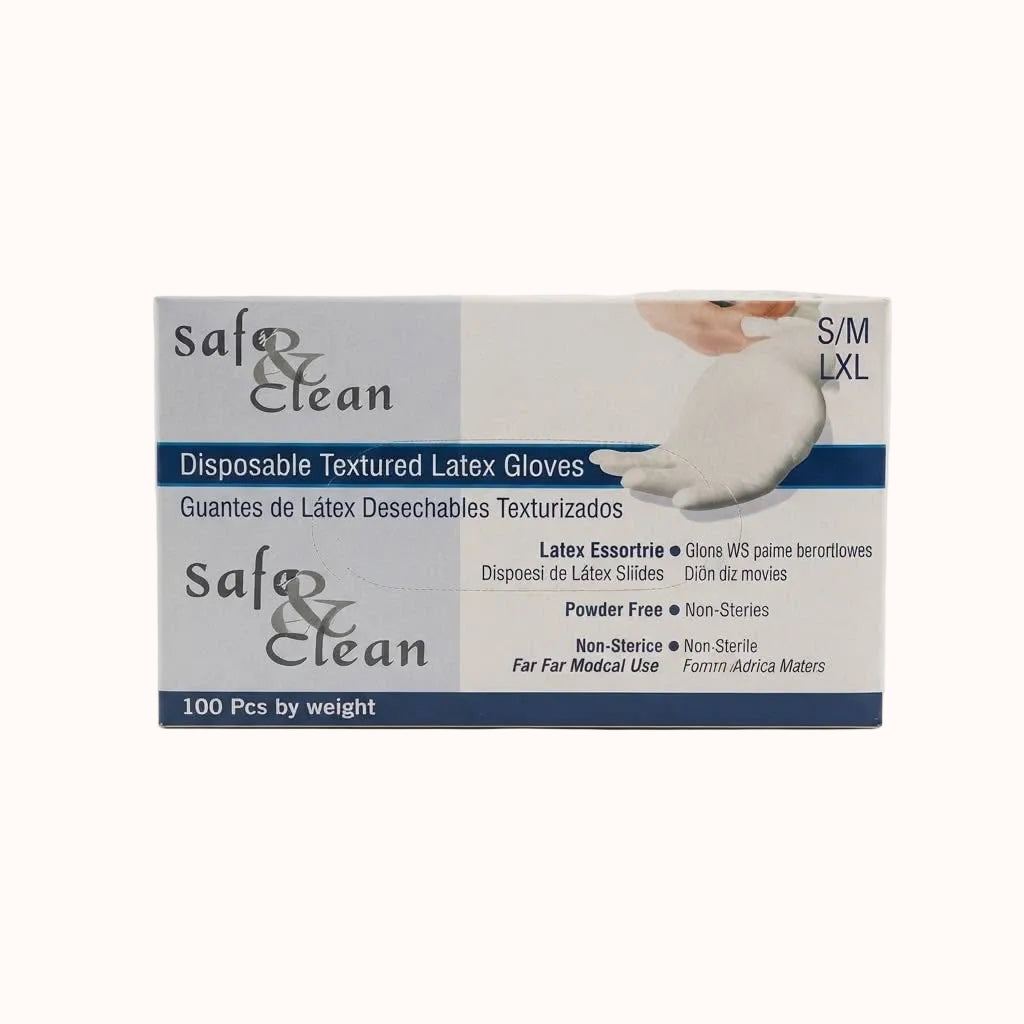 GUANTE DE LATEX BLANCO ESCOFFIER c/100 pz