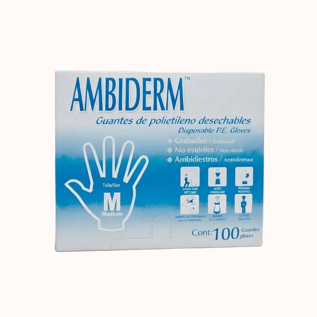 GUANTES DE POLIPAPEL AMBIDERM c/200 pz