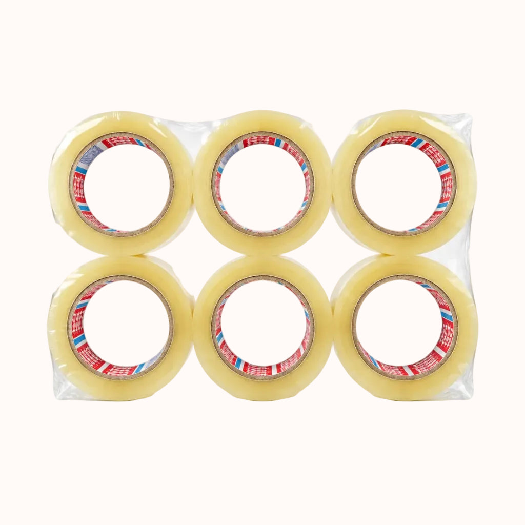 PACK DE CINTA TRANSPARENTE JUMBO c/6 pz