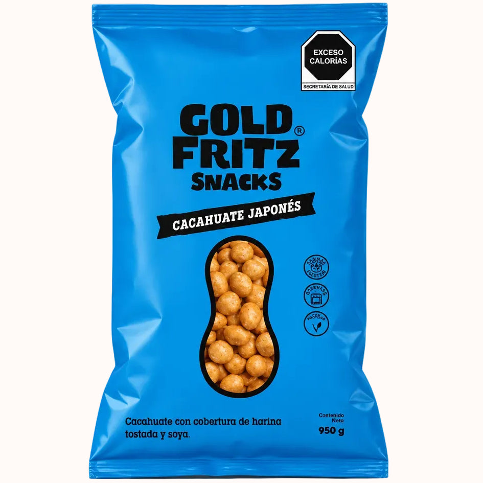 CACAHUATE JAPONÉS GOLD FRITZ c/950 g
